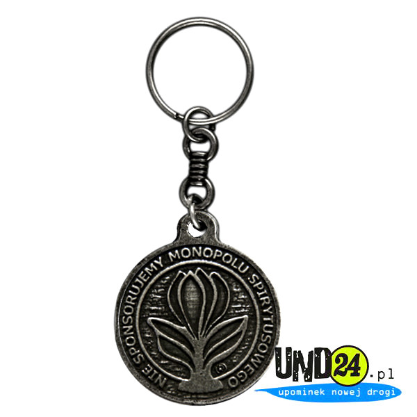 Brelok Okrągły - Abstynencki - Krokus - Nie sponsorujemy monopolu spirytusowego