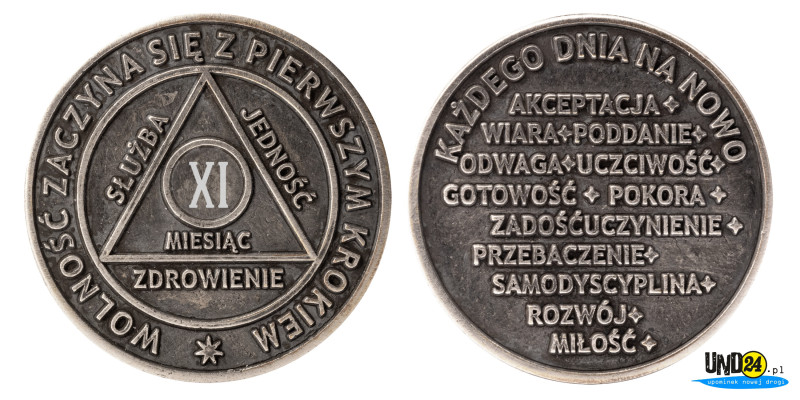 Medal 11. Miesiąc trzeźwości