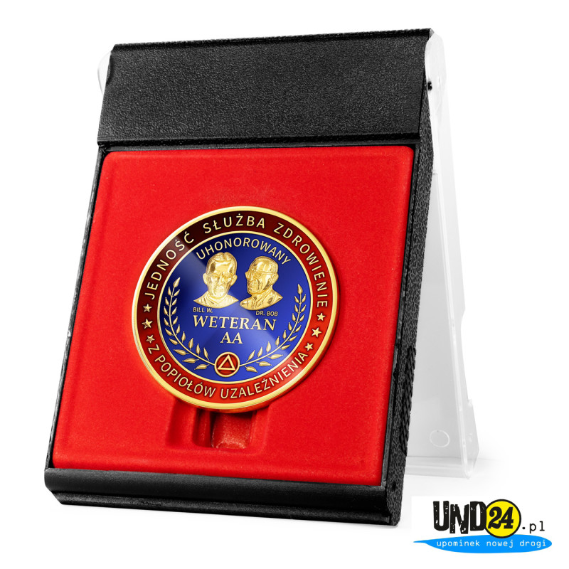 Ekspozytor prezentowy na Medal - Uhonorowany Weteran AA