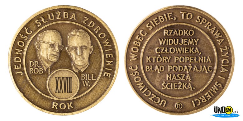 Medal 28. Rocznica trzeźwości