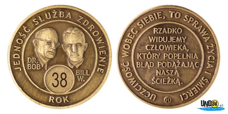 Medal 38. Rocznica trzeźwości