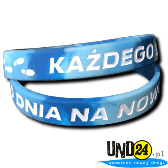 Silikonowa opaska świecąca - Każdego dnia na nowo - 24 Godziny