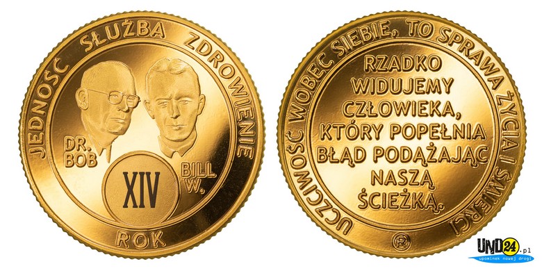 Medal 14. Rocznica trzeźwości w Amerykańskim Stylu