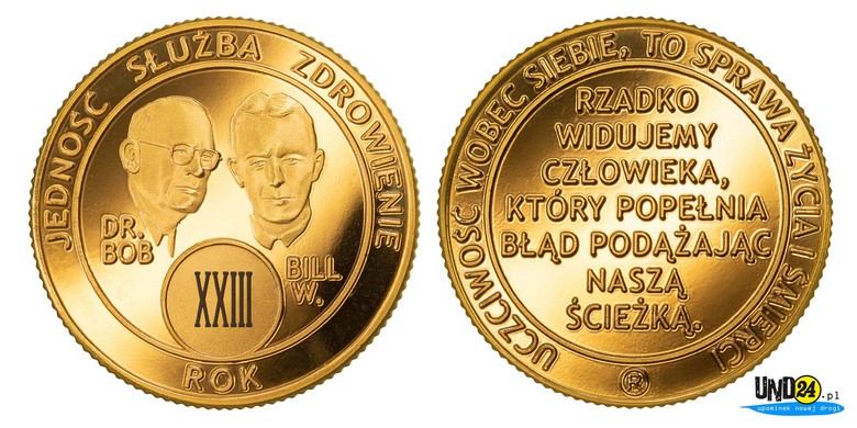 Medal 23. Rocznica trzeźwości w Amerykańskim Stylu