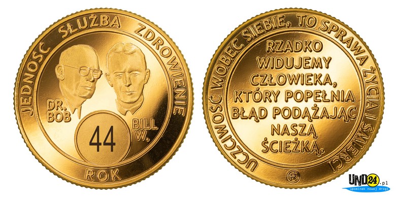 Medal 44. Rocznica trzeźwości w Amerykańskim Stylu