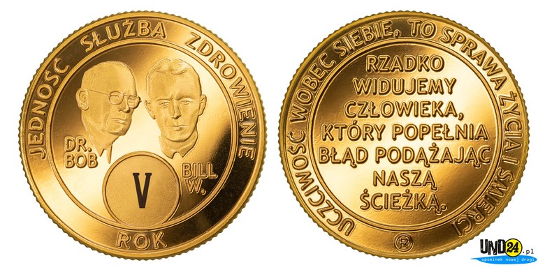 Medal 5. Rocznica trzeźwości w Amerykańskim Stylu