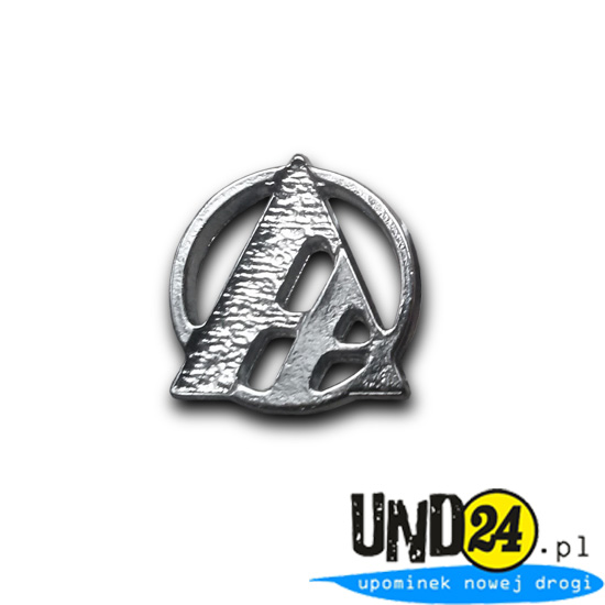 Znaczek - Pins - Przypinka - Ażur - Srebrny symbol  AA